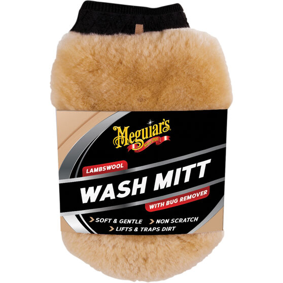 MEGUIARS LAMBSWOOL MITT WITH BUG REMOVER